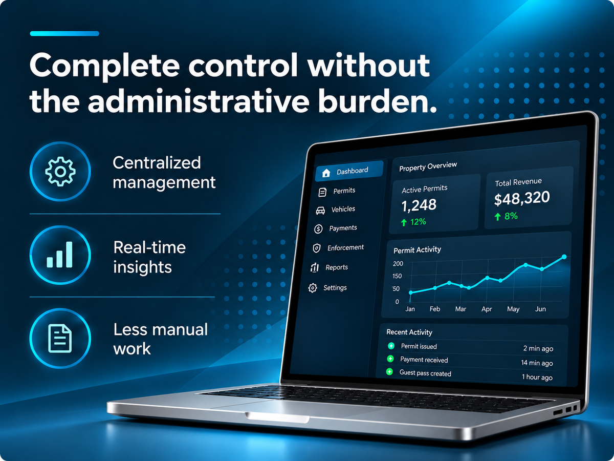 Complete control without the administrative burden.